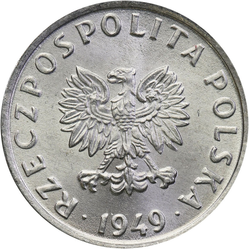 PRL. Próba aluminium 5 groszy 1949